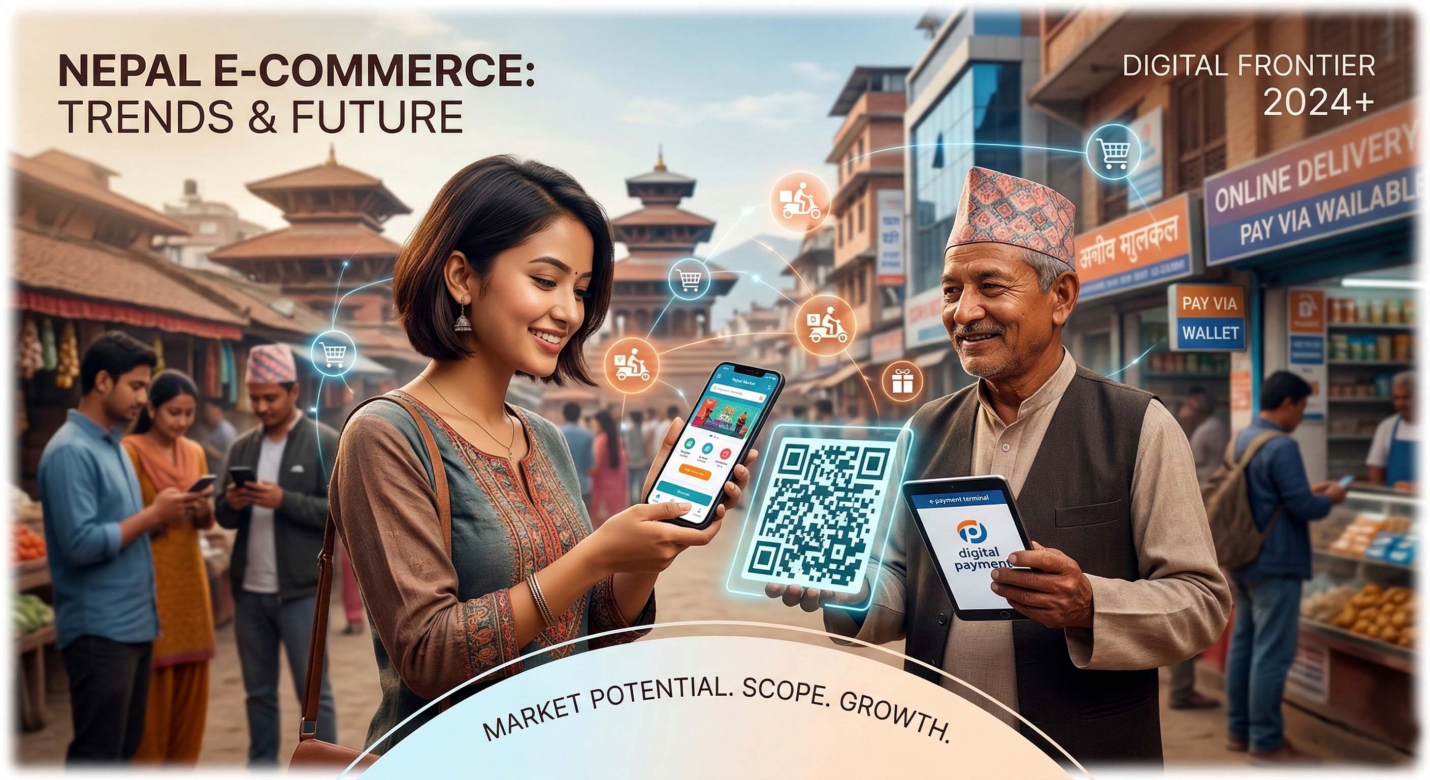 Navigating the Digital Frontier: E-commerce Trends, Scope, and Market Potential in Nepal (2024 & Beyond)